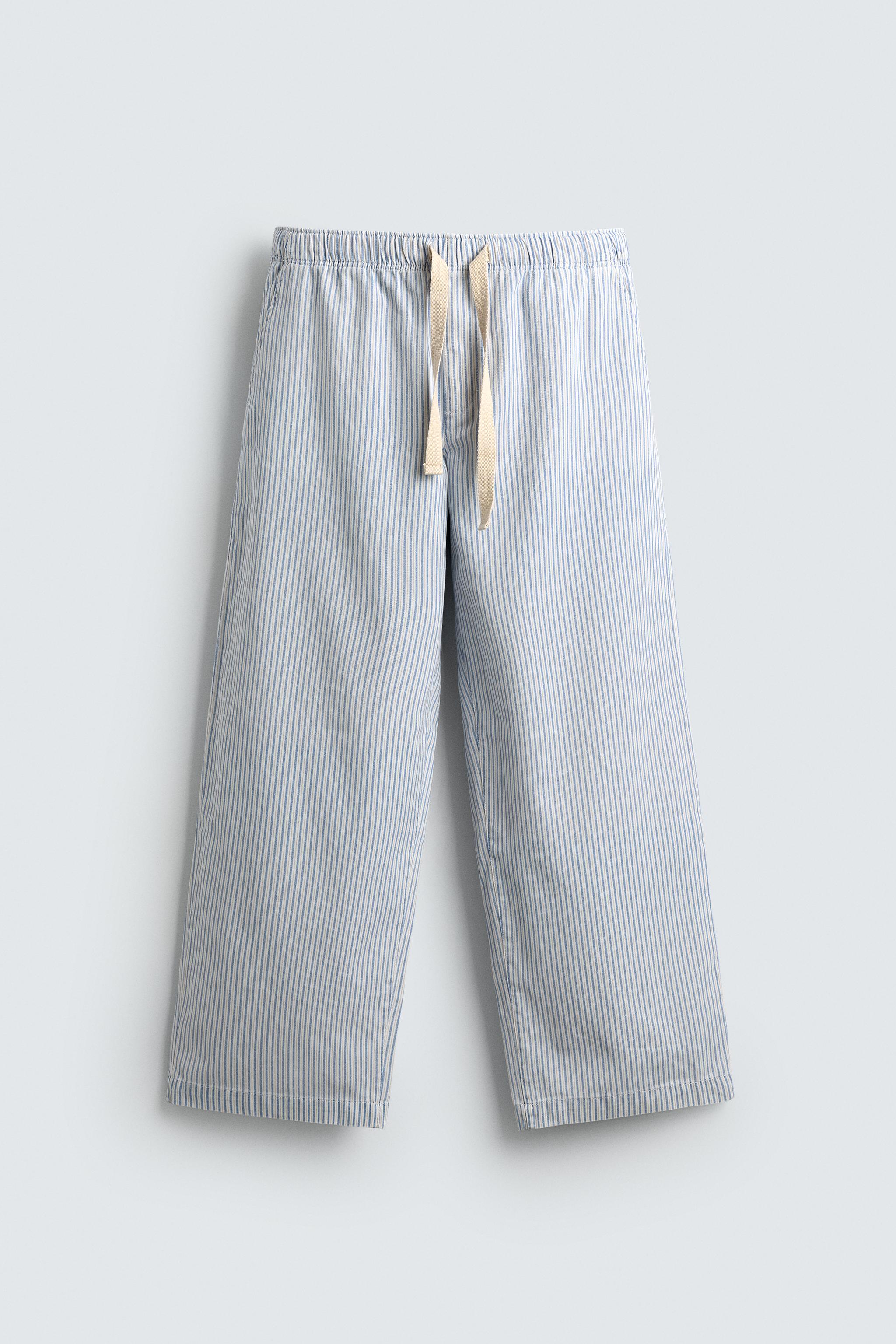 PANTALON BAGGY À RAYURES